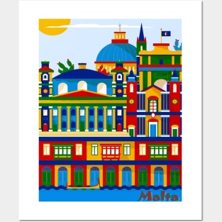 Malta Abstract Travel and Tourism Print Posters and Art